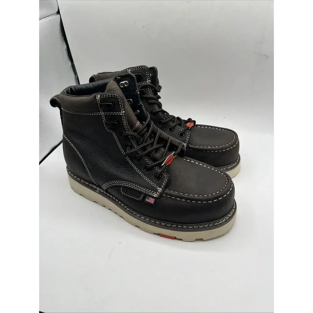 Brunt The Marin 6 Comp Toe Brown Work Boots Shoes Waterproof Men’s Sz 8 M NWOT